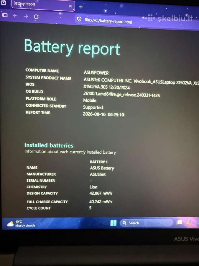 Asus Vivobook 15 X1502va-bq681w - nuotraukos Nr. 10