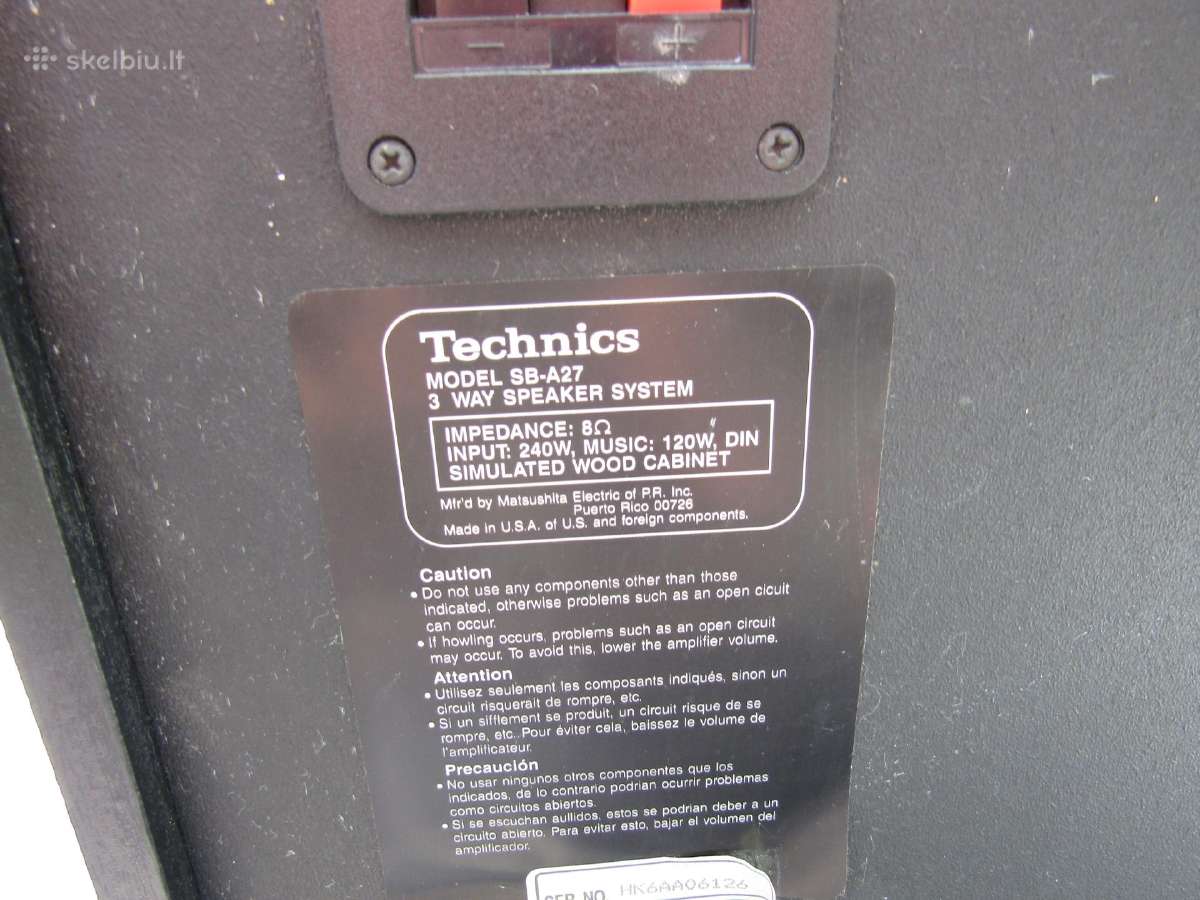Technics Kolonėlės - nuotraukos Nr. 4