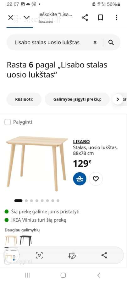 Nebrangiai parduodu geros būklės stalą su kėdėmis - nuotraukos Nr. 3