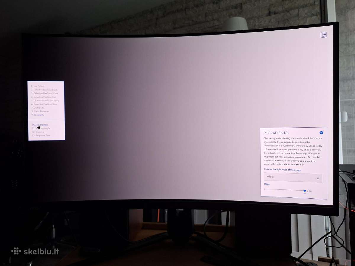 Monitorius Msi Mpg 321curx - 240hz 4k 32'' - nuotraukos Nr. 12