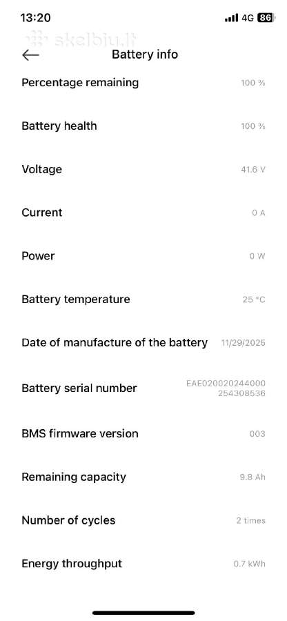 Xiaomi Electric Scooter 6 - nuotraukos Nr. 8