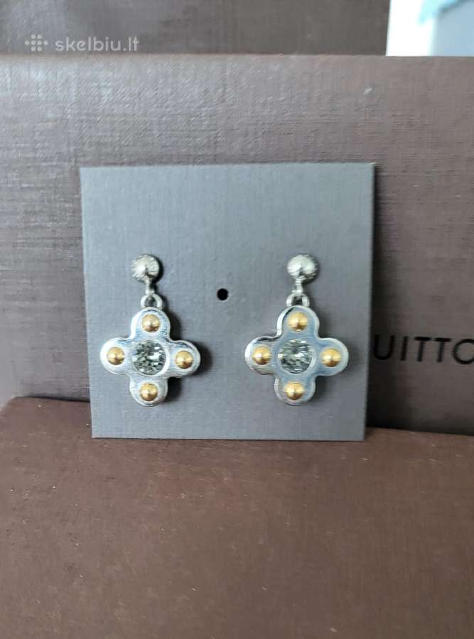 Louis Vuitton keturlapio motyvo auskarai - nuotraukos Nr. 4