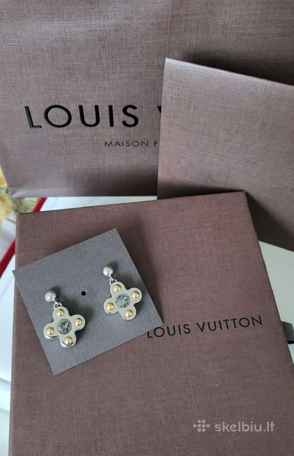 Louis Vuitton keturlapio motyvo auskarai - nuotraukos Nr. 5