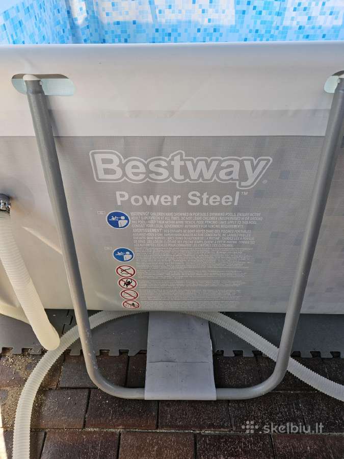 Karkasinis Lauko Baseinas Bestway Power Steel - nuotraukos Nr. 5