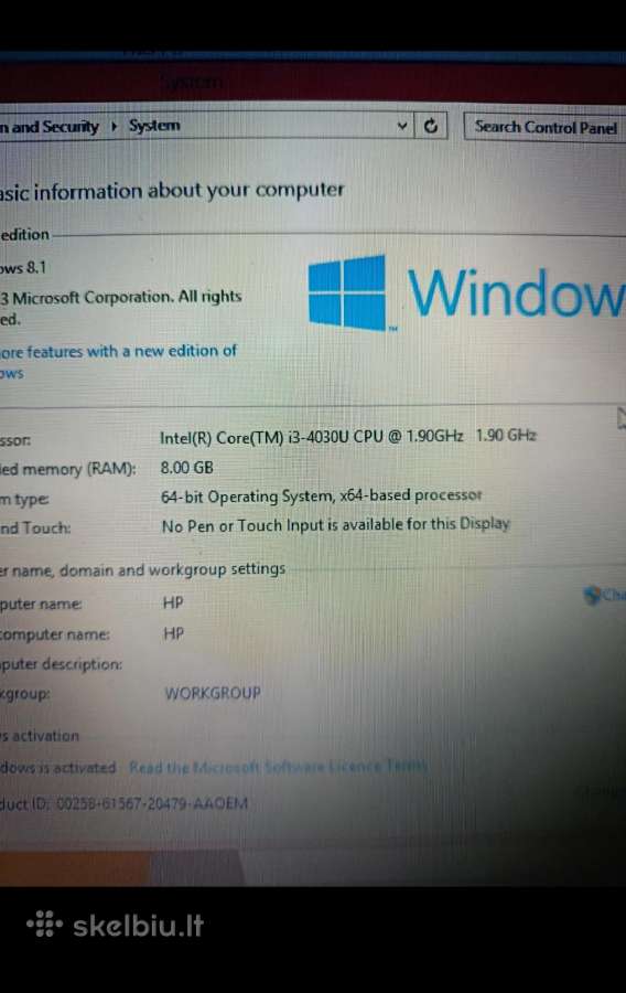 Hp pavilion 15 - nuotraukos Nr. 3