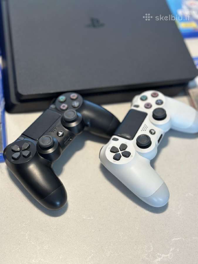 Sony Playstation 4 Slim 500gb + 2 pulteliai - nuotraukos Nr. 2