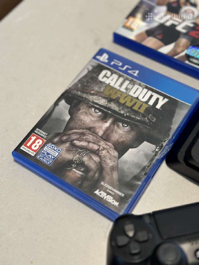 Sony Playstation 4 Slim 500gb + 2 pulteliai - nuotraukos Nr. 10