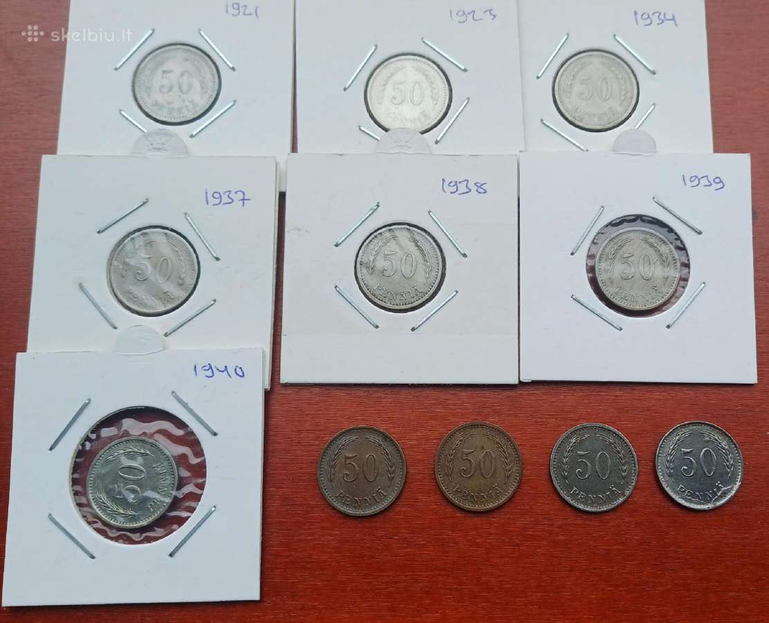 50 pennia nuo 1921 Suomija - nuotraukos Nr. 2