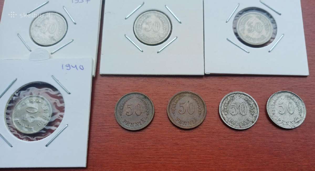 50 pennia nuo 1921 Suomija - nuotraukos Nr. 3