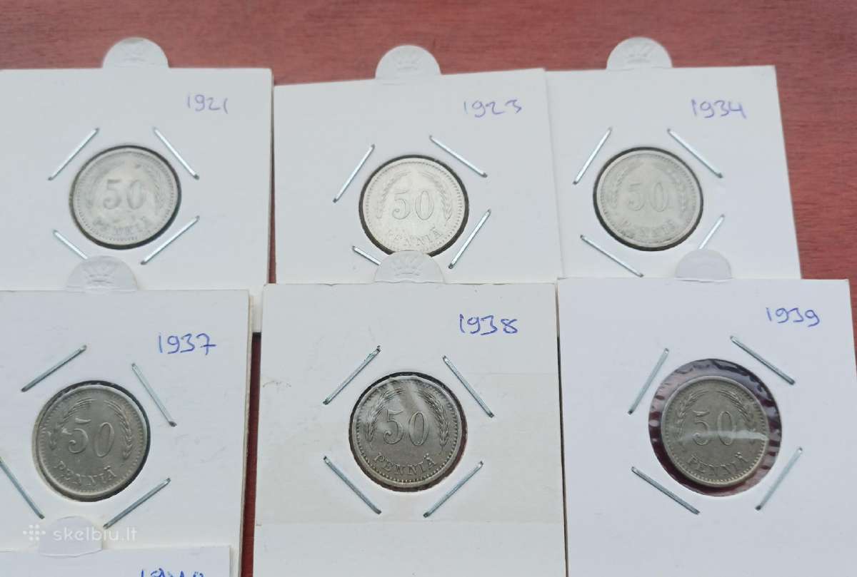 50 pennia nuo 1921 Suomija - nuotraukos Nr. 4
