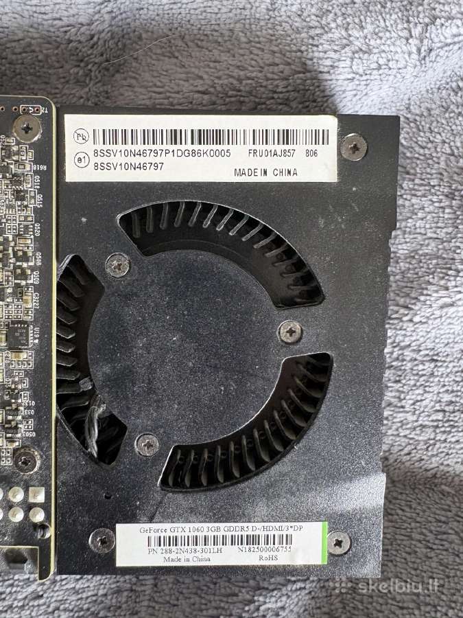 Geforce Gtx 1060 3gb - nuotraukos Nr. 4
