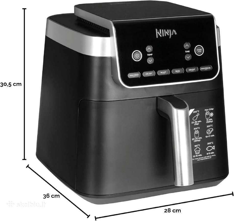 Ninja Air Fryer Max Pro karšto oro gruzdintuvė - nuotraukos Nr. 2