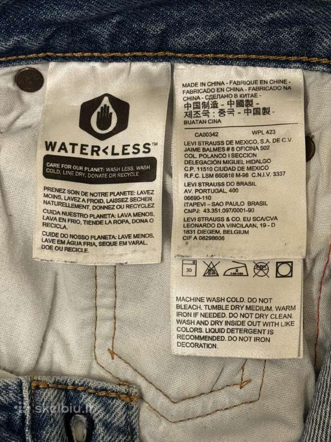 Levi's dzinsai S dydzio su antspaudais - nuotraukos Nr. 4