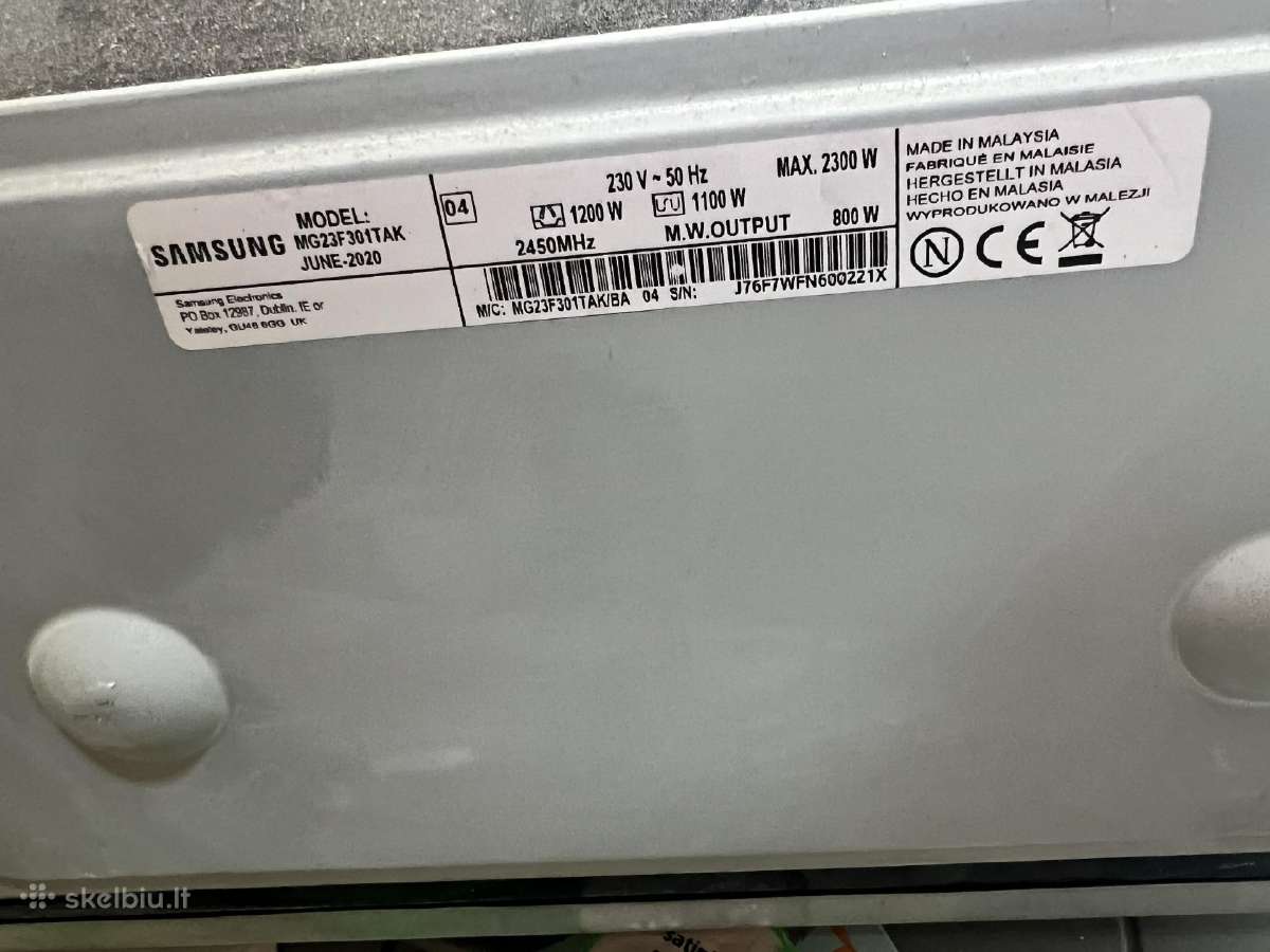 Samsung mikrobange su griliu - nuotraukos Nr. 3