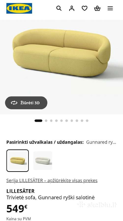 Sofa ikea nauja - nuotraukos Nr. 2