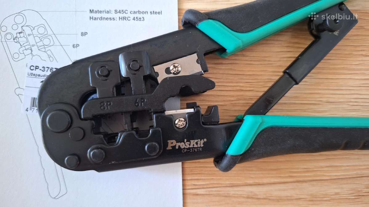 Pro'skit Cp-376tr Rj11/12/45 presavimo replės - nuotraukos Nr. 4