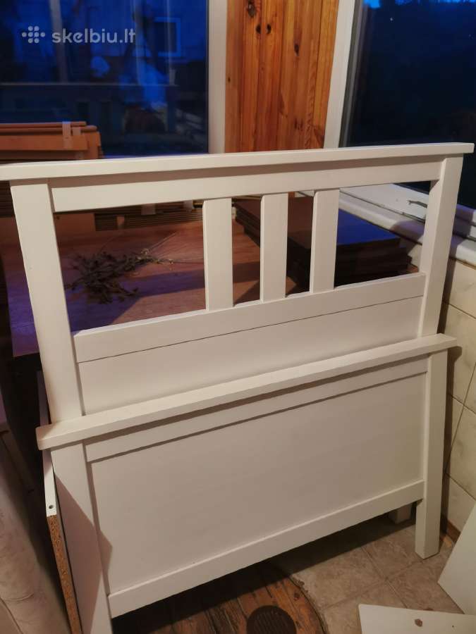 Medinė lova Hemnes 90x200 su čiužiniu - nuotraukos Nr. 2