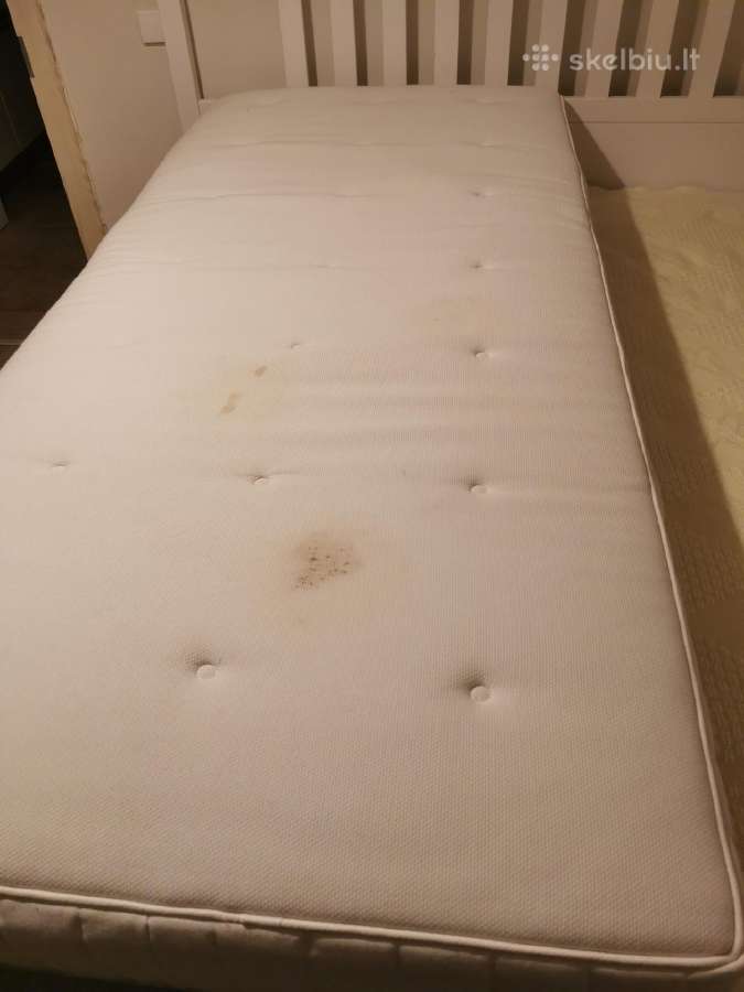 Medinė lova Hemnes 90x200 su čiužiniu - nuotraukos Nr. 3