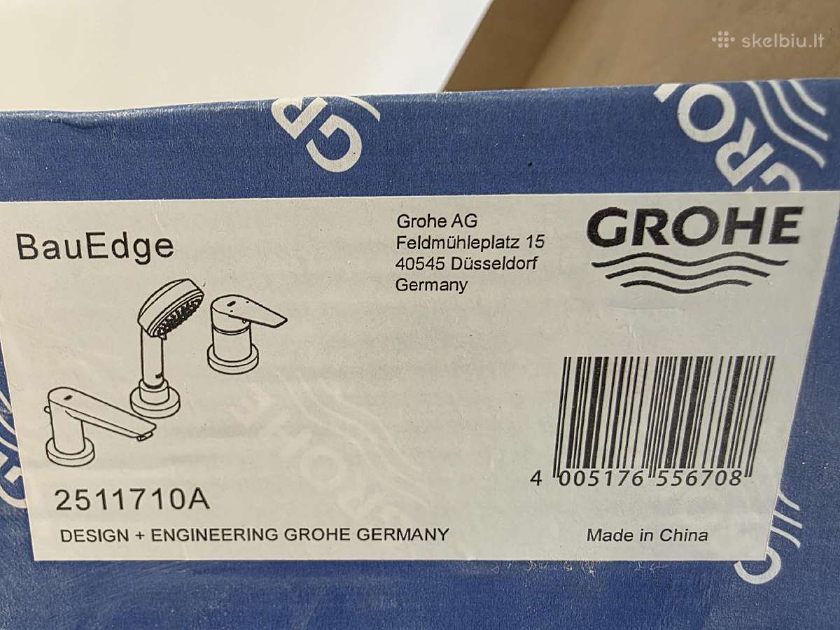 Grohe Bauedge3 dalių vonios maišytuvo komplektas - nuotraukos Nr. 3