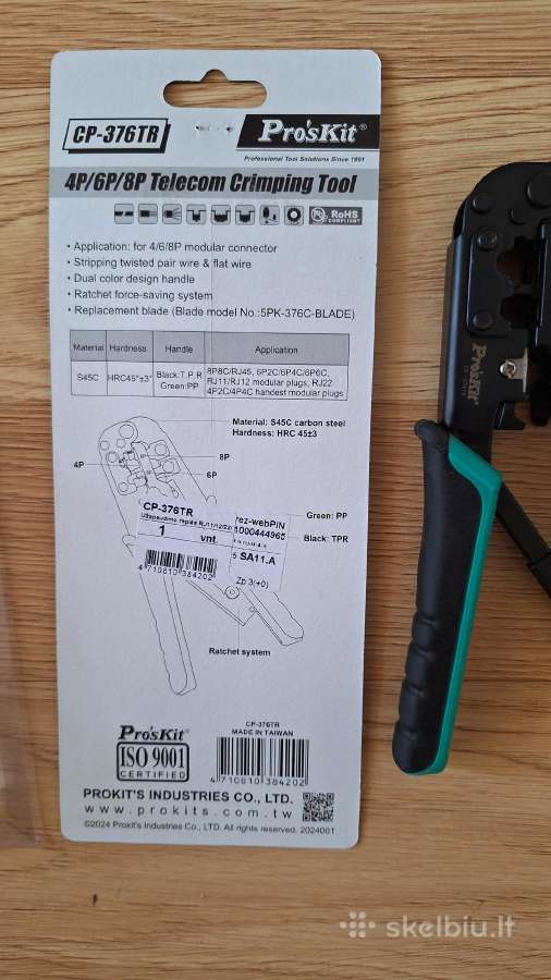 Pro'skit Cp-376tr Rj11/12/45 presavimo replės - nuotraukos Nr. 3