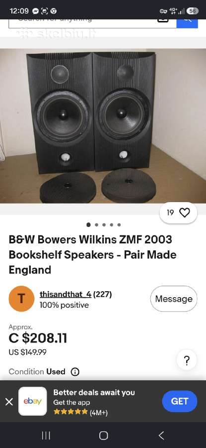Bowers &wilkins lentyninės kolonėlės - nuotraukos Nr. 9