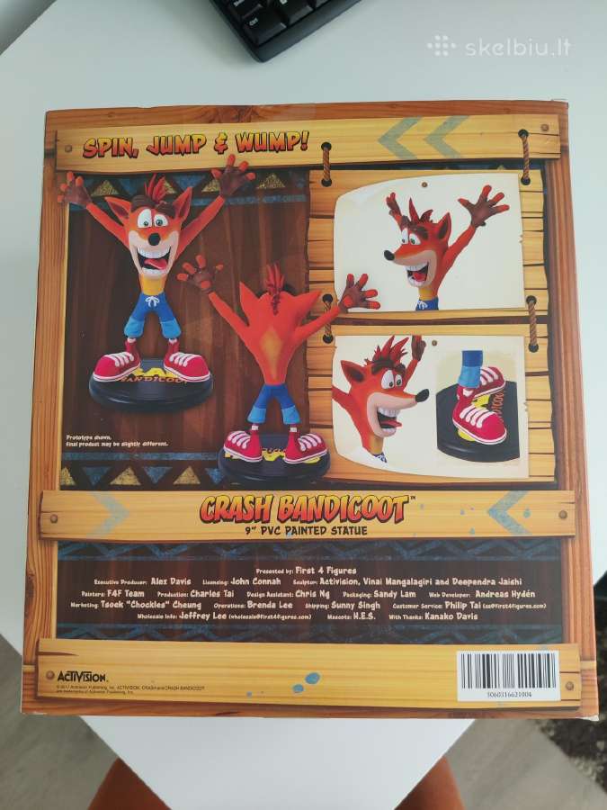 Crash bandicoot figūrėlė - nuotraukos Nr. 3