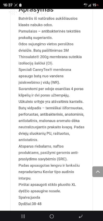 Darbiniai batai 45d - nuotraukos Nr. 2