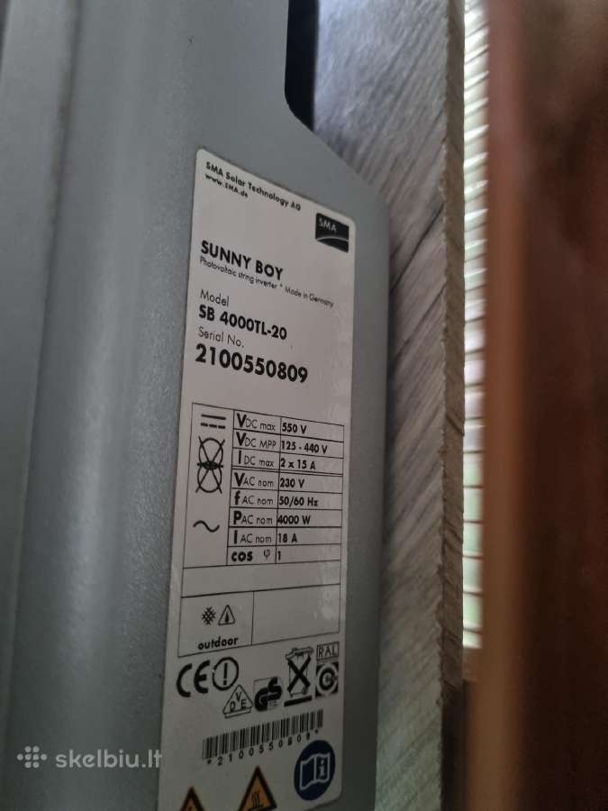 Inverteris saules elektrinei - nuotraukos Nr. 6