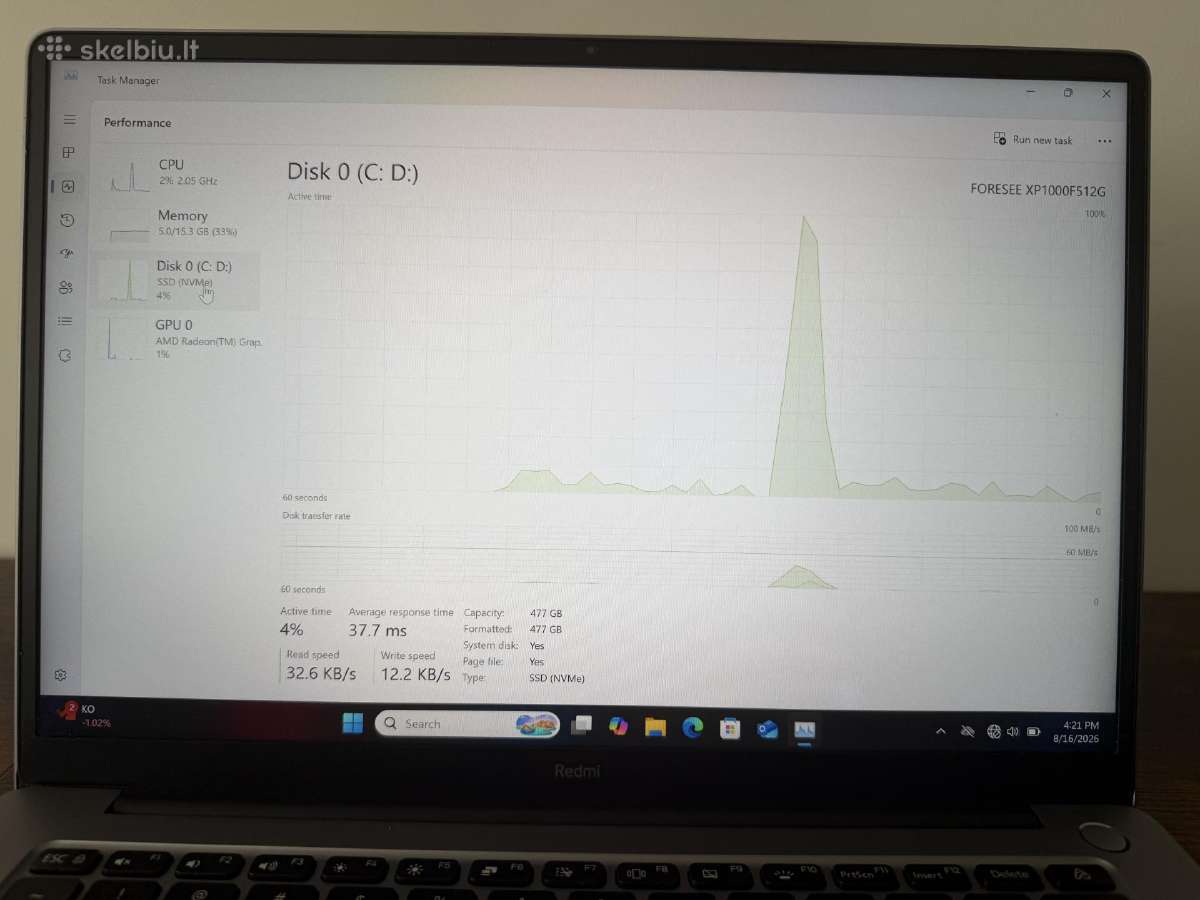 Xiaomi Redmibook Pro 14 Ryzen 7 5700u 16gb - nuotraukos Nr. 6