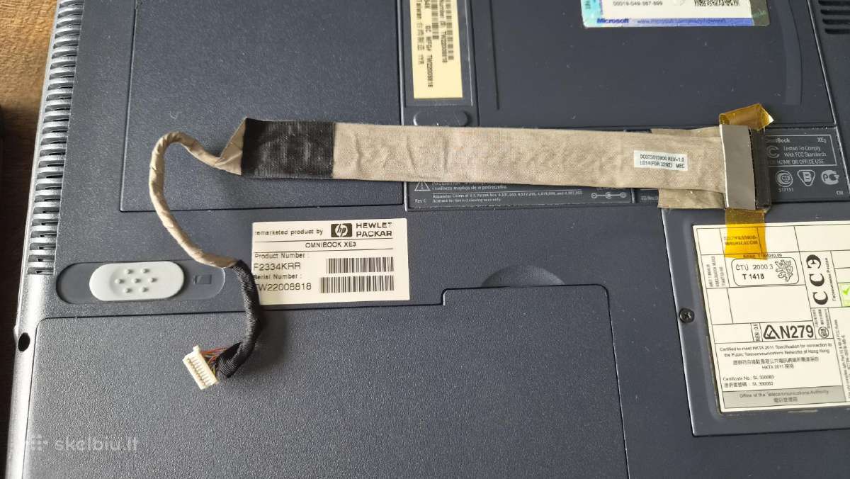 Hp omniboik Xe3 Pentium 3 - nuotraukos Nr. 15