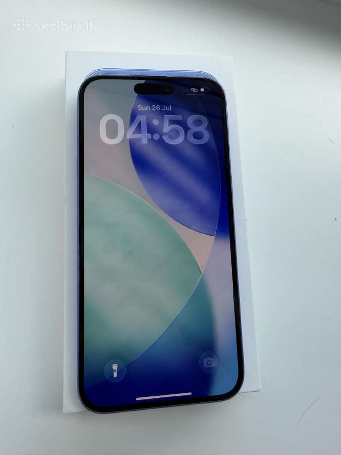 iPhone 16 Plus 128gb Ultramarine telefonas - nuotraukos Nr. 2