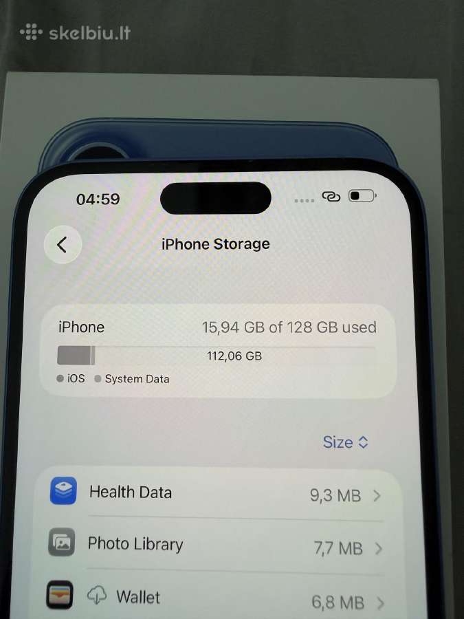 iPhone 16 Plus 128gb Ultramarine telefonas - nuotraukos Nr. 3