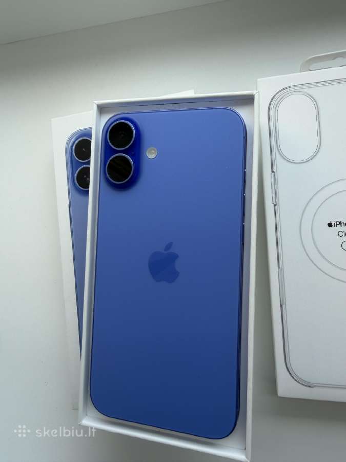 iPhone 16 Plus 128gb Ultramarine telefonas - nuotraukos Nr. 6