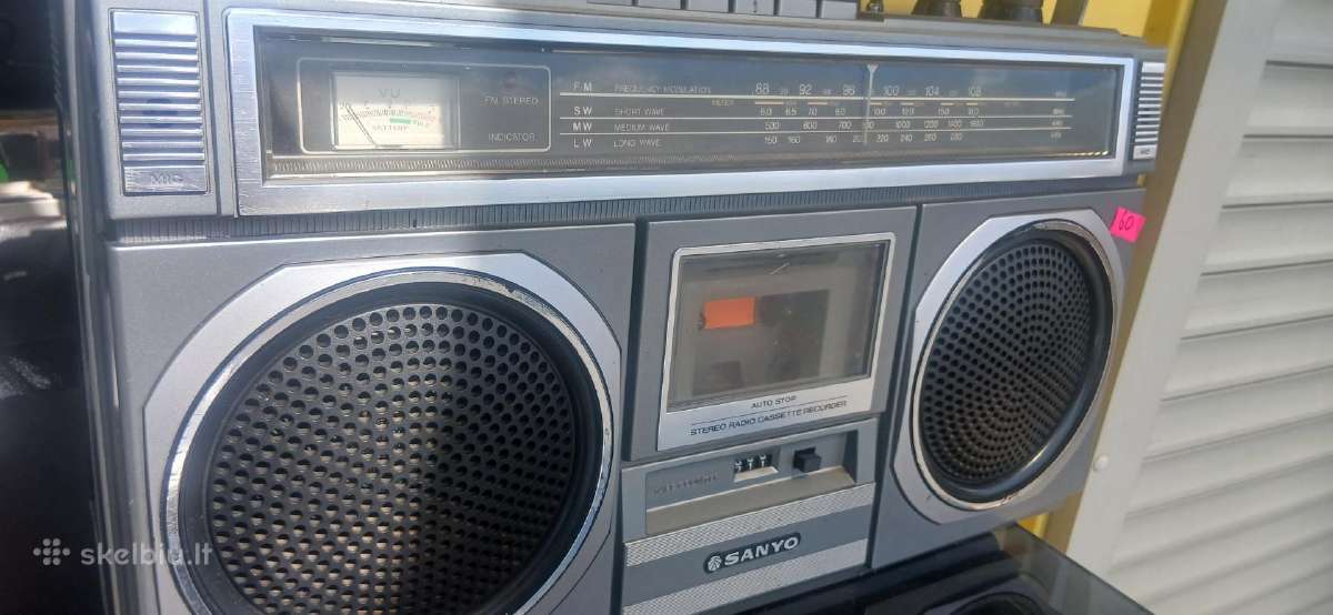 Sanyo radijos su kasete. - nuotraukos Nr. 3