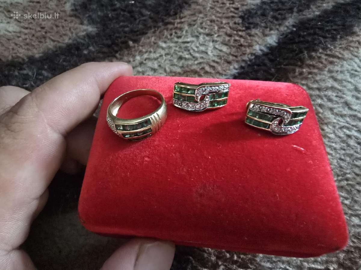 Auksini auskarei - nuotraukos Nr. 2