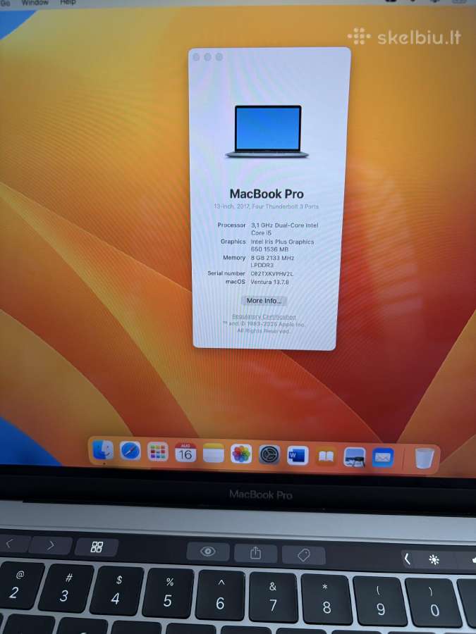 MacBook Pro 13 (2017) - nuotraukos Nr. 4