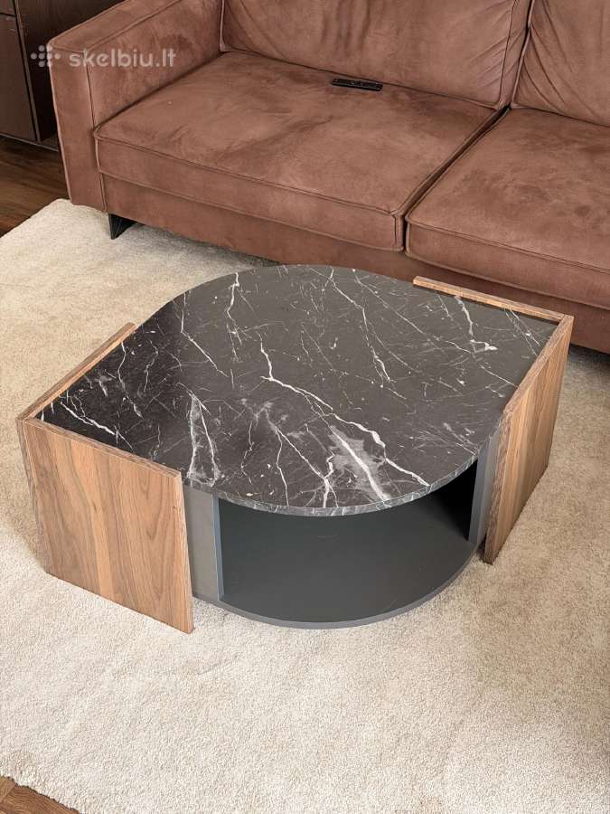 Žurnalinis - Kavos stalas - Black Marble - nuotraukos Nr. 2