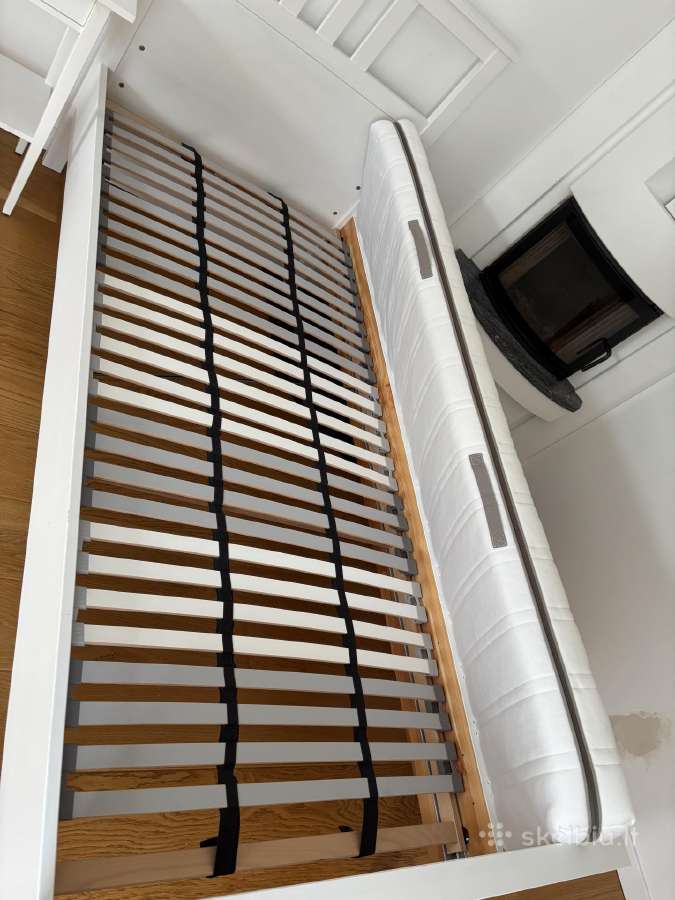 Ikea Hemnes lova 200 x 90 su čiužiniu ir komoda - nuotraukos Nr. 2