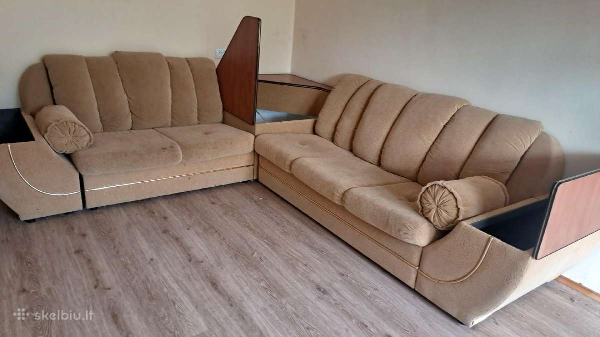 Parduodu minkštą kampą su miegama dalim - nuotraukos Nr. 2