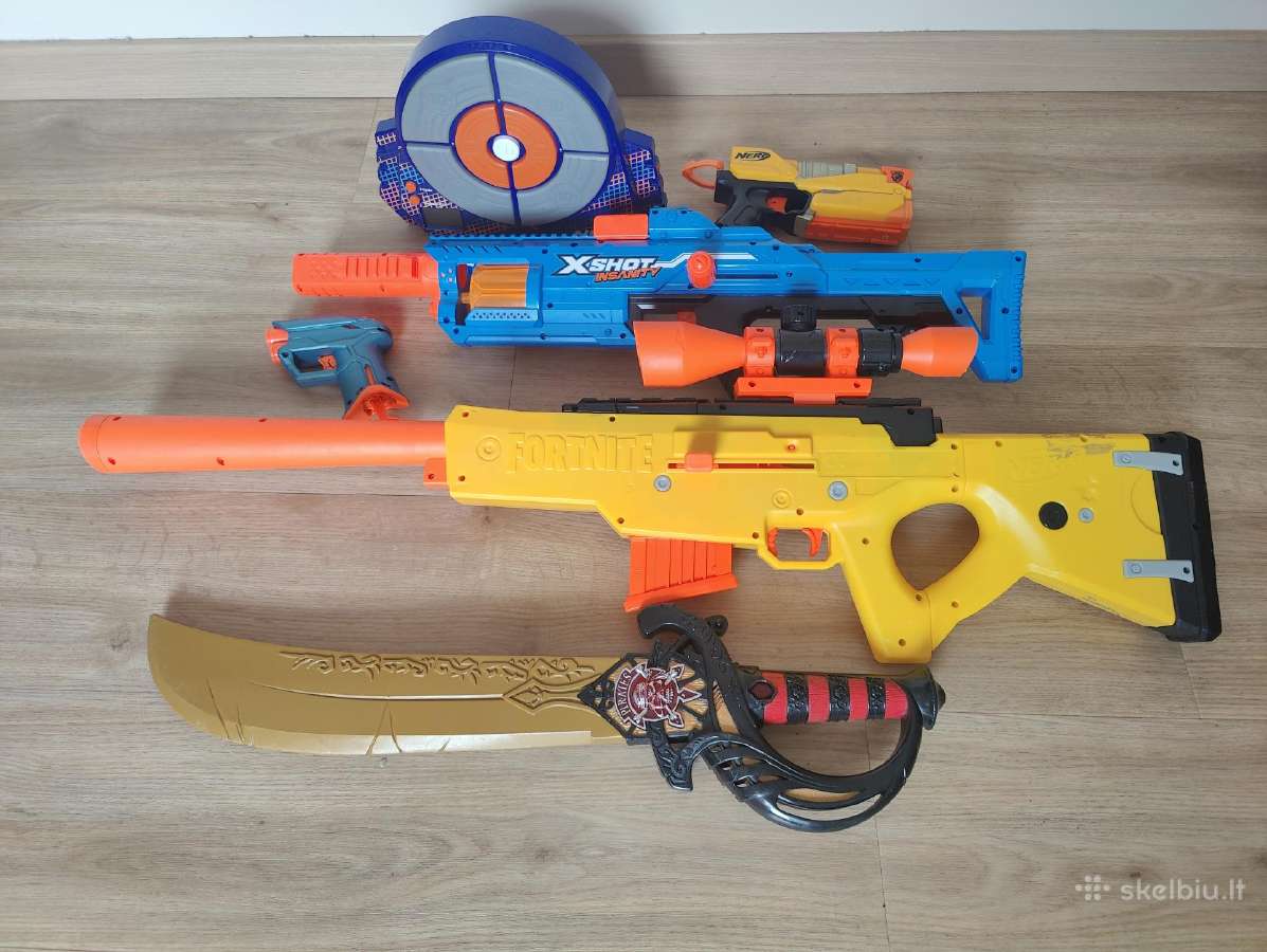 Žaisliniai šautuvai Nerf, spinta, taikinys - nuotraukos Nr. 6