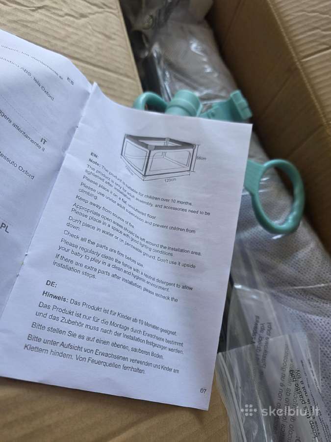 Naujas surenkamas žaidimų maniežas - nuotraukos Nr. 17