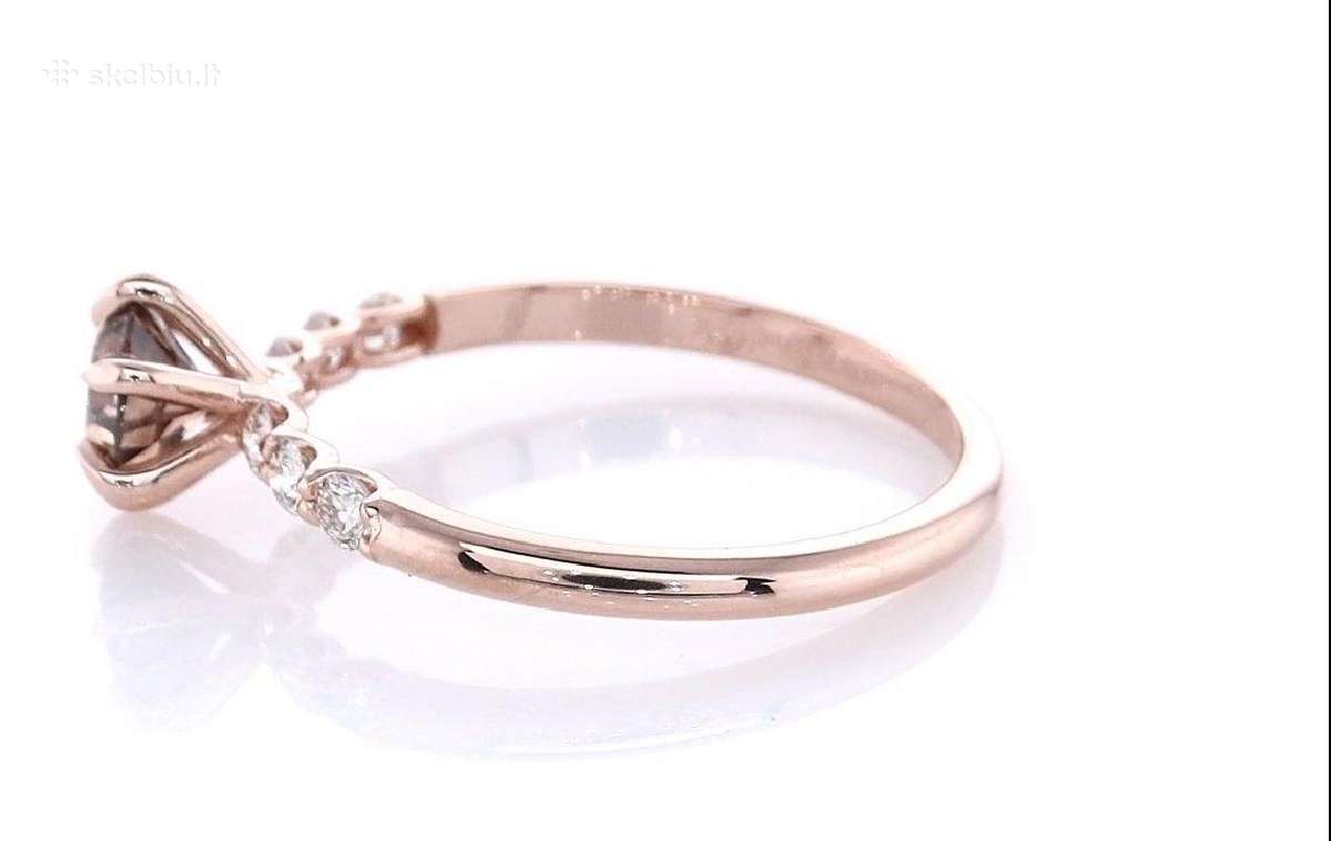Natūralaus deimanto žiedas – 0,73 ct, 14k auksas - nuotraukos Nr. 5