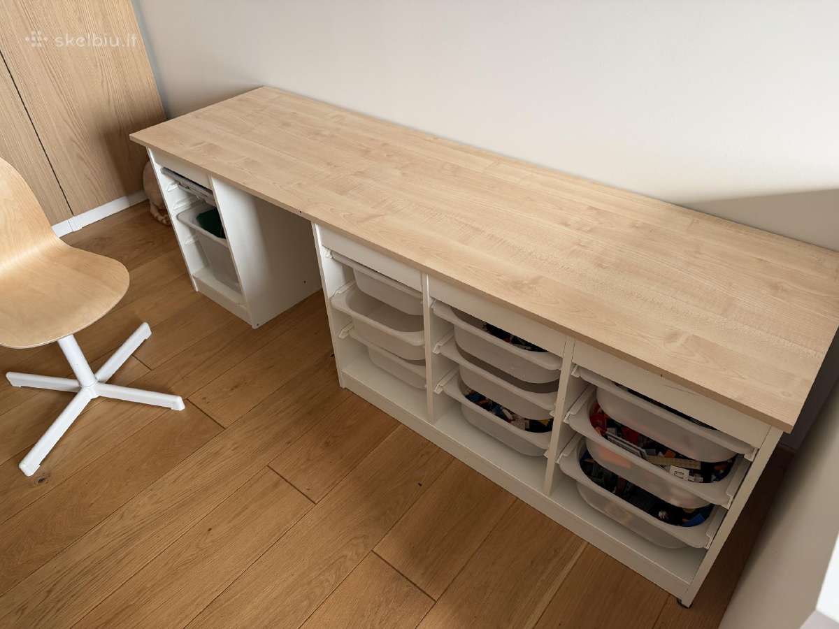 Ikea vaikų daiktų laikymo sistema, stalas, kėdė - nuotraukos Nr. 2