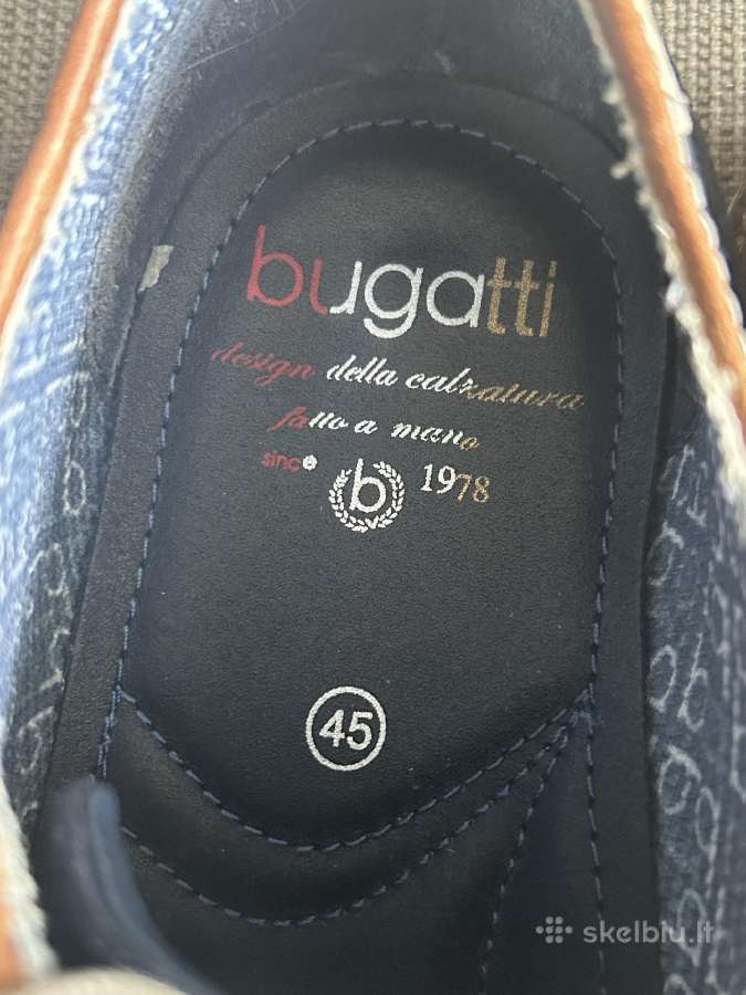 Natūralios odos Bugatti 45 d batai - nuotraukos Nr. 5