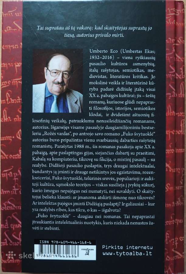 Umberto Eco. Fuko švytuoklė - nuotraukos Nr. 2