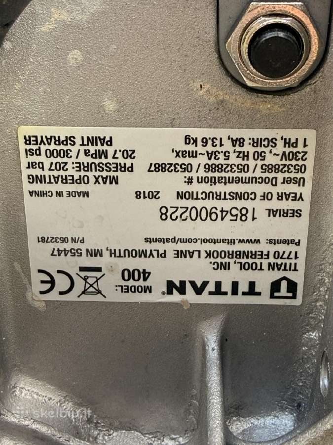 Profesonalus dažymo aparatas Titan400 - nuotraukos Nr. 2