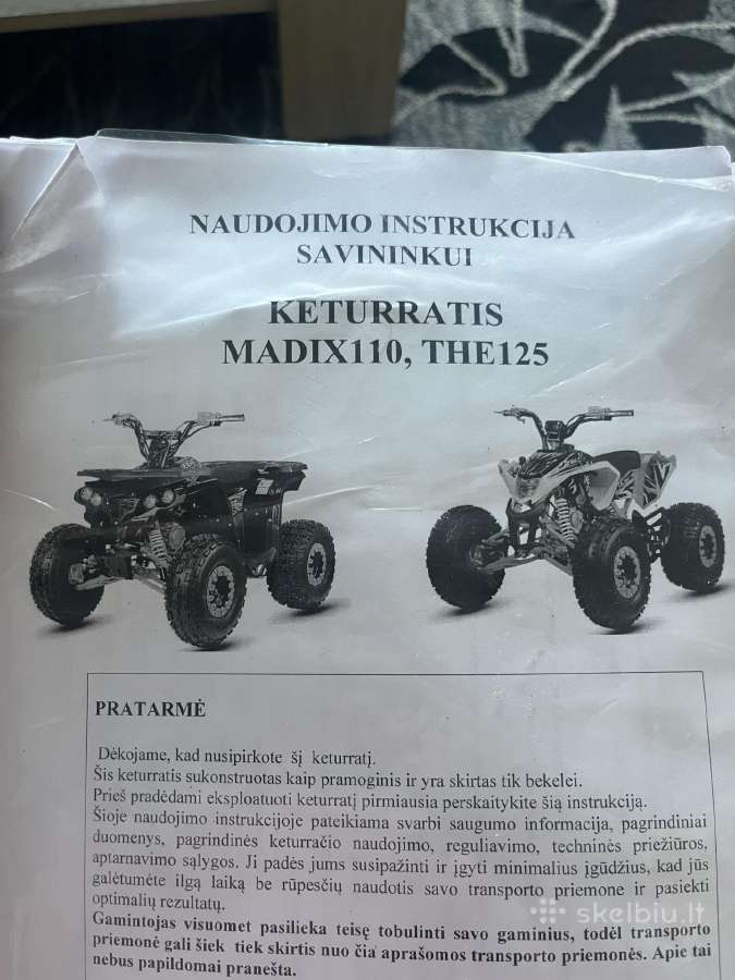 Keturatis 125cc - nuotraukos Nr. 2
