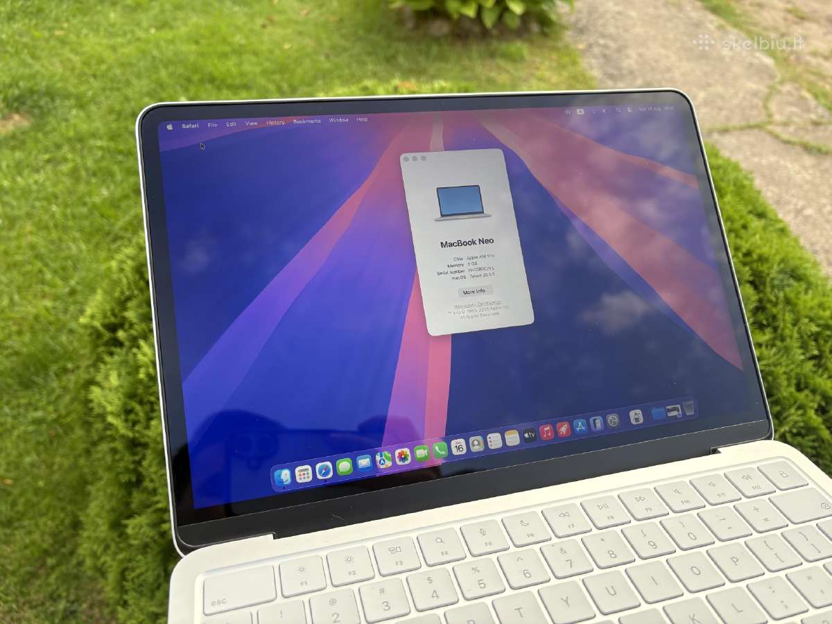 Parduodamas labai mažai naudotas „MacBook Neo - nuotraukos Nr. 3