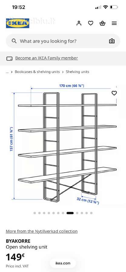 Ikea lentyna – puikios būklės - nuotraukos Nr. 4