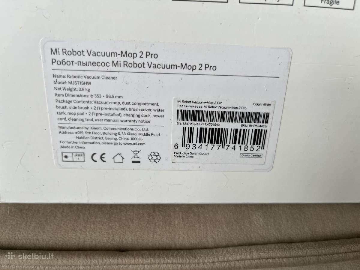 Mi Robot Vaacum Mop 2 Pro - nuotraukos Nr. 8